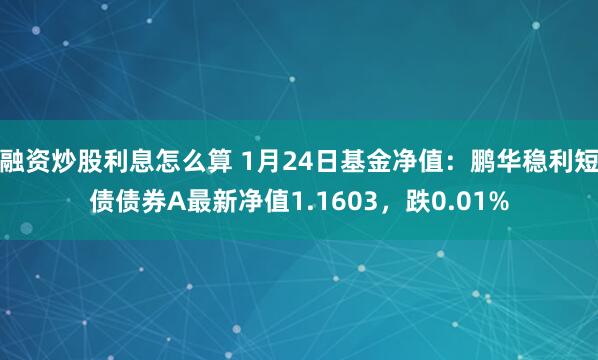 融资炒股利息怎么算 1月24日基金净值：鹏华稳利短债债券A最新净值1.1603，跌0.01%